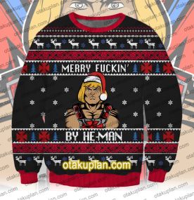 He Man Logo 3D Print Ugly Christmas Sweatshirt