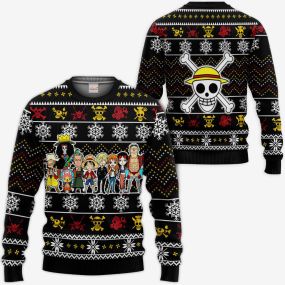 Heart Pirates Ugly Christmas Sweater One Piece Hoodie Shirt