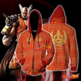 Tekken Heihachi Mishima Hoodie Cosplay Jacket Zip Up