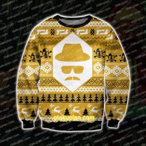 Heisenberg Breaking Bad 3D Print Ugly Christmas Sweatshirt