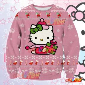 Hello Kitty 711v4 3D Print Ugly Christmas Sweatshirt