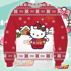 Hello Kitty V3 3D Print Ugly Christmas Sweatshirt