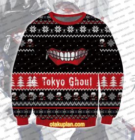 Hidden Bite Tokyo Ghoul 3D Printed Ugly Christmas Sweatshirt