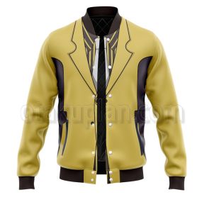 High Card Oldman Finn Yellow Suit Cosplay Varsity Jacket