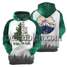 Hiking Wander Woman 3D All Over Printed T-Shirt Hoodie