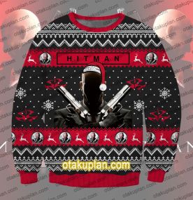 Hitman Contracts 3D Print Ugly Christmas Sweatshirt