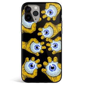 Hold the Eyes Tempered Glass iPhone Case