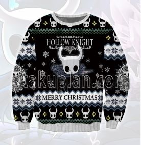 Hollow Knight The Knight Black 3D Printed Ugly Christmas Sweatshirt