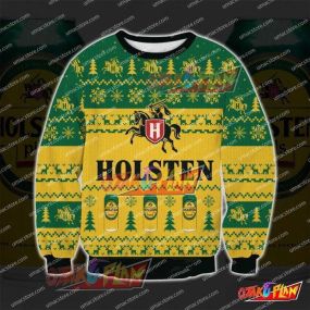 Holsten 3D Print Ugly Christmas Sweatshirt