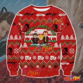 Home Alone 3D Print Ugly Christmas Sweatshirt