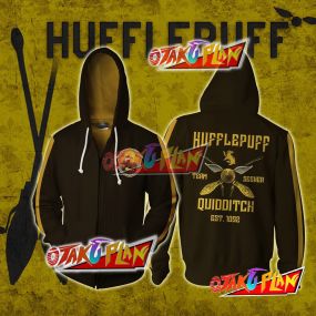 Hufflepuff Quidditch Team Est 1092 Harry Potter Zip Up Hoodie