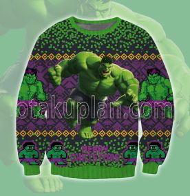 Hulk 3d Printed Ugly Christmas Sweatshirt