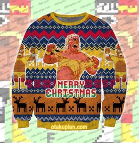 Hulk Hogan Faux Ugly Christmas Sweatshirt