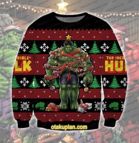 Hulk Xmas Tree 3D Printed Ugly Christmas Sweatshirt