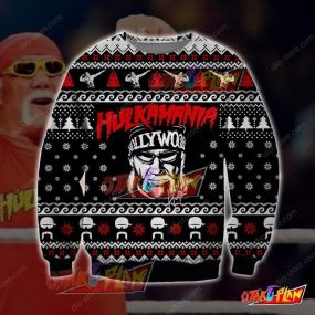 Hulkamania 3D Print Ugly Christmas Sweatshirt