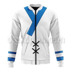 Hunter Hunter Aizakku Netero White Blue Taoist Robe Bomber Jacket