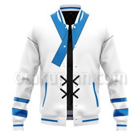 Hunter Hunter Aizakku Netero White Blue Taoist Robe Varsity Jacket