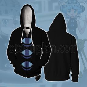 Hunter Hunter Eeta Solid Black Clothing Cosplay Zip Up Hoodie