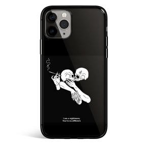 I am a nightmare Tempered Glass iPhone Case