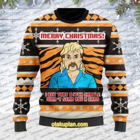 I Bet That B!tch Didnt Send You A Card 3D Print Ugly Christmas Sweatshirt