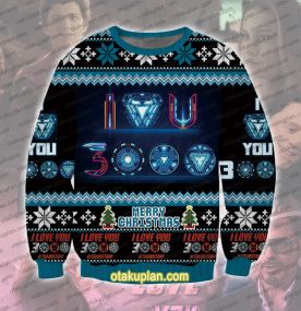 I Love You 3000 Avenge Heros Endgame Ugly Christmas Sweatshirt