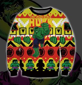 Incredible Hulk 3D Print Ugly Christmas Sweatshirt