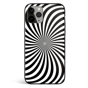Infinite Spiral Thin Tempered Glass iPhone Case