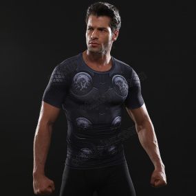 Infinity War Odinson Short Sleeve Compression Shirts For Men