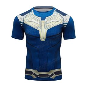 Infinity War Thanos Short Sleeve Compression Shirt For Men