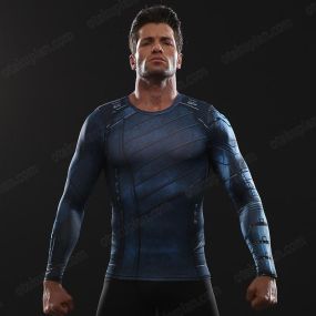 Infinity War Winter Soldier Long Sleeve Compression Shirt For Men