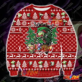 Invader Zim Doom Doom Doom 3D Print Ugly Christmas Sweatshirt