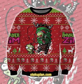 Invader Zim Doom Doom Doom 3D Printed Ugly Christmas Sweatshirt