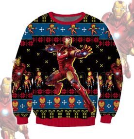 Iron Man 2023 3D Printed Ugly Christmas Sweatshirt