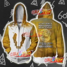 Its Being Proud Making Us A Hufflepuff Harry Potter Zip Up Hoodie
