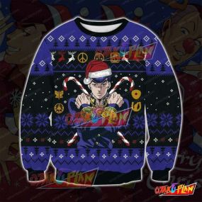 Anime Bizarre Adventure 3D Print Ugly Christmas Sweatshirt V2