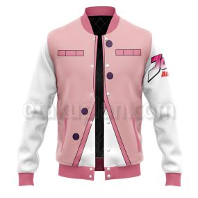 Anime Unbreakble Diamond Rohan Kishibe Pink Varsity Jacket