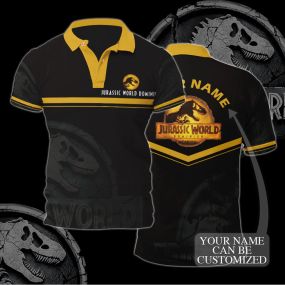 Jurassic World Dominion Logo Custom Name Polo Shirt