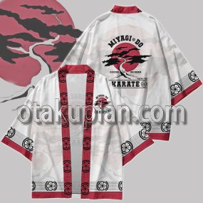 Karate Kid & Cobra Kai White Kimono Anime Cosplay Jacket