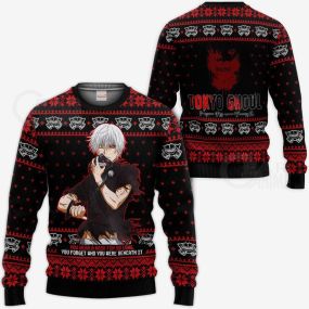 Ken Kaneki Ugly Christmas Sweater Tokyo Ghoul 1 Hoodie Shirt