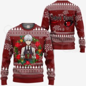 Ken Kaneki Ugly Christmas Sweater Tokyo Ghoul Hoodie Shirt