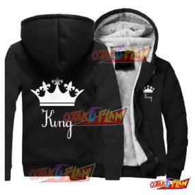 King And Queen Fleece Winter Jackets King Black
