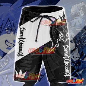 Kingdom Hearts Heartless Black And White Shorts