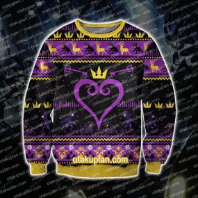 Kingdom Hearts Knitting Pattern 3D Print Ugly Sweatshirt