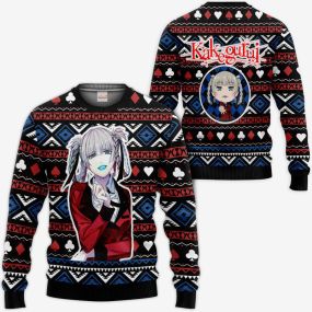 Kirari Momobami Ugly Christmas Sweater Kakegurui Hoodie Shirt