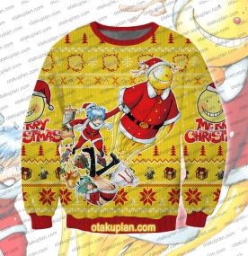 Koro Sensei Tentacles Assassination Classroom Ugly Christmas Sweatshirt