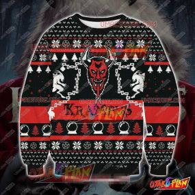 Krampus Krv2 3D Print Ugly Christmas Sweatshirt