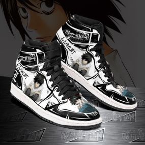 L. Lawliet Shoes Custom Made Death Note Anime Sneakers Fan