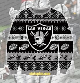 Las Vegas Raiders 3D Printed Ugly Christmas Sweatshirt