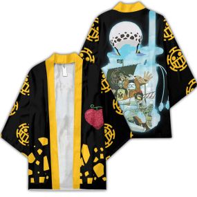 Law Heart Pirates One Piece Kimono Custom Uniform Anime Clothes Cosplay Jacket