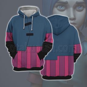 League Of Legends Lol Arcane Young Jinx Powder Top Cosplay Hoodie
